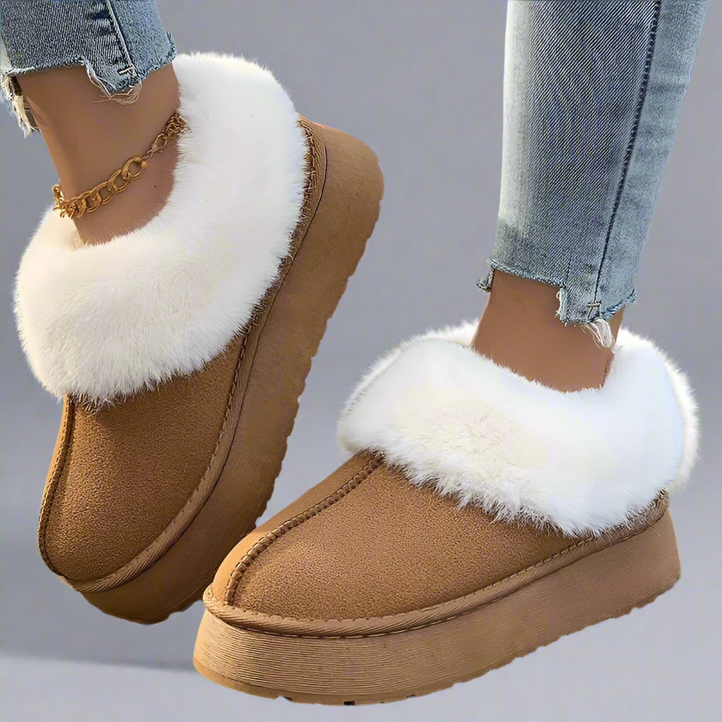 Women’s Winter Slip On Boots | Flat Warm-Levorel