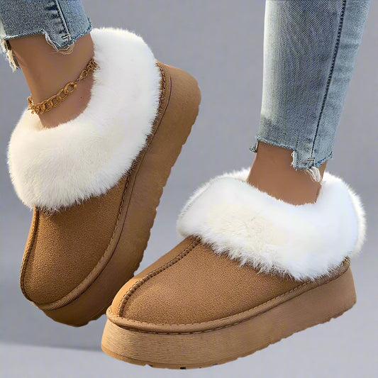 Women’s Winter Slip On Boots | Flat Warm-Levorel