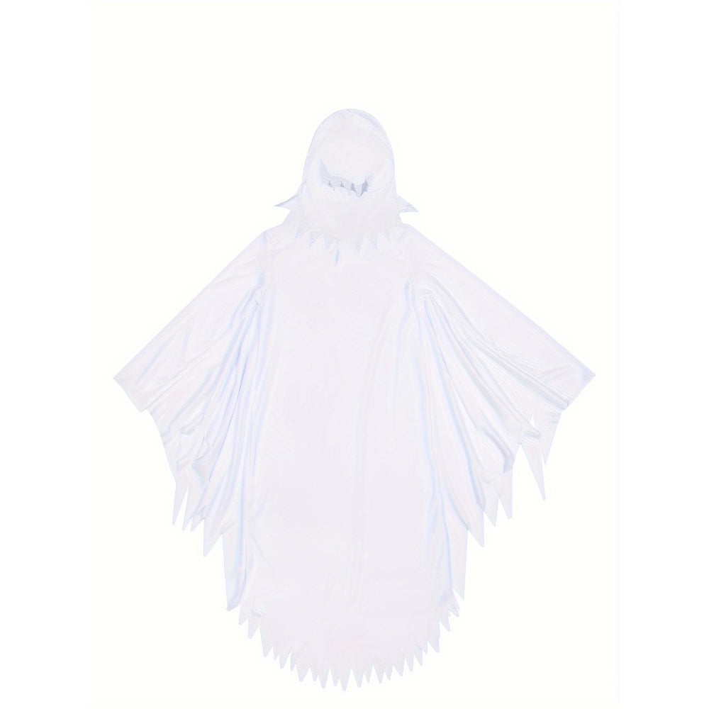 Halloween Ghost Costume Kids with Hooded Cape