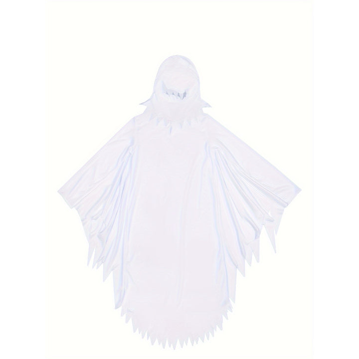 Halloween Ghost Costume Kids with Hooded Cape