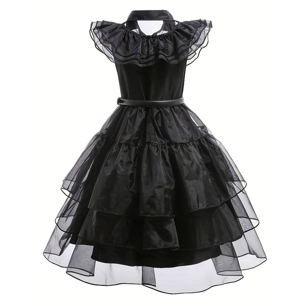 Halloween Witch Costume Kids Black Dress