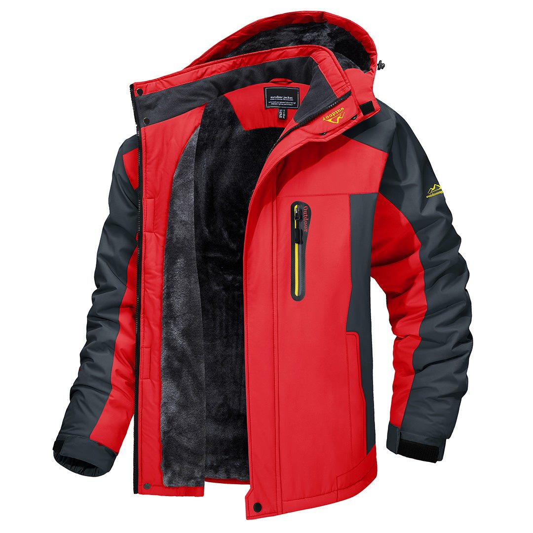 Men's Waterproof Puffer Jacket | Hooded Winter Weatherproof