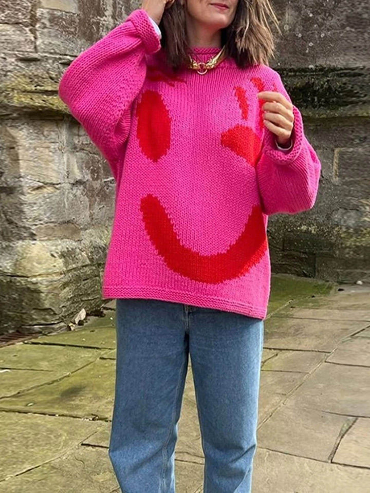 Women's Oversized Knit Sweater | Chunky Crochet Jumper