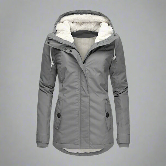 Women's Waterproof Puffer Jacket | Hooded Winter Quilted