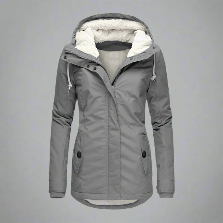 Women's Waterproof Puffer Jacket | Hooded Winter Quilted