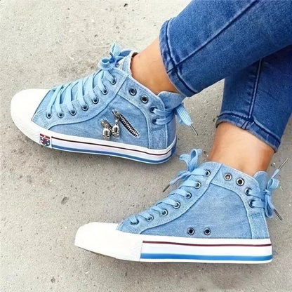 Women's High Top Sneakers | Lace Up, Casual Walking Shoes