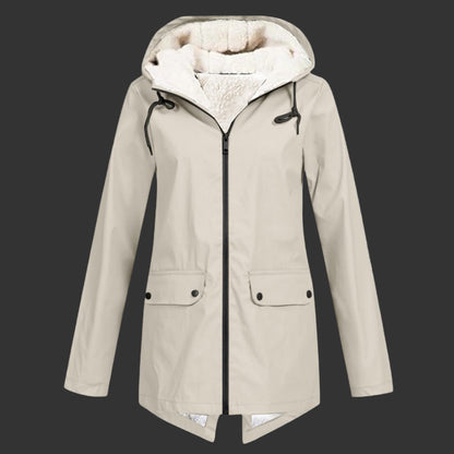 Women's Warm Hooded Winter Jacket Fleece Lined Water Resistant