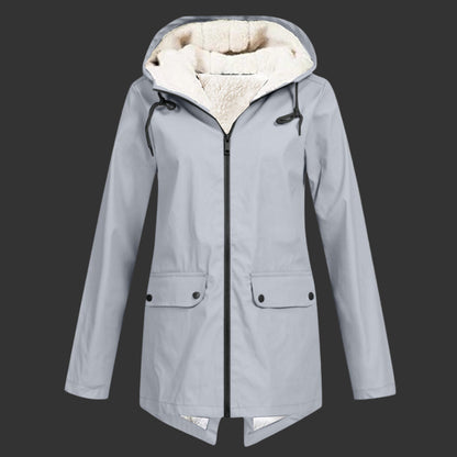Women's Warm Hooded Winter Jacket Fleece Lined Water Resistant