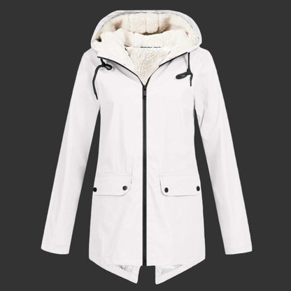 Women's Warm Hooded Winter Jacket Fleece Lined Water Resistant