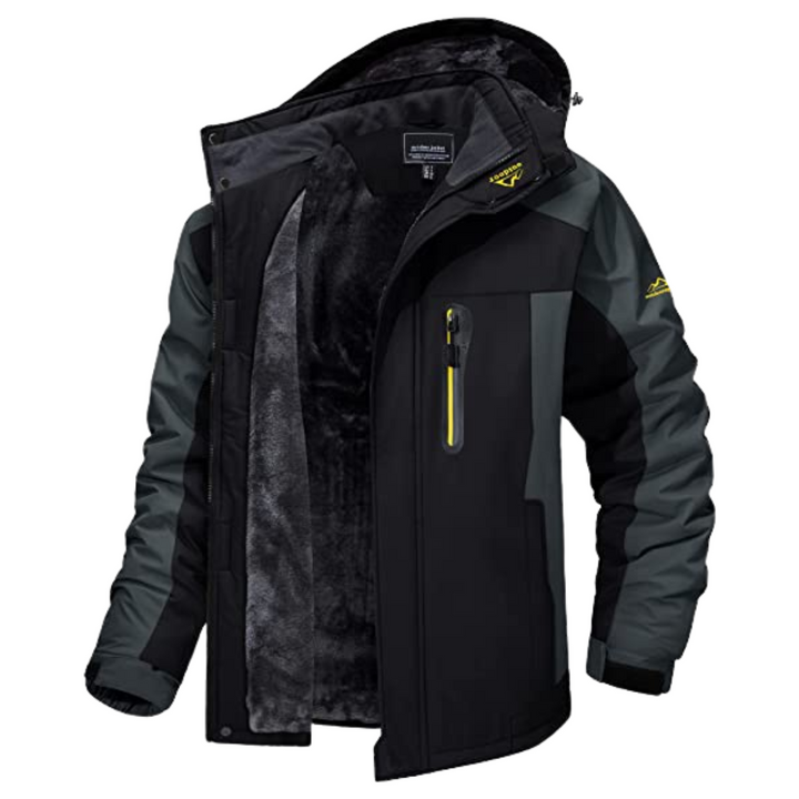 Men's Waterproof Puffer Jacket | Hooded Winter Weatherproof