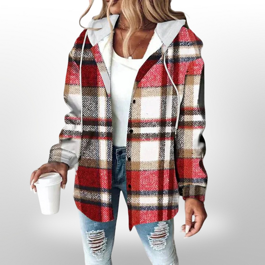 Women's Quilted Lightweight Jacket | Hooded Flannel