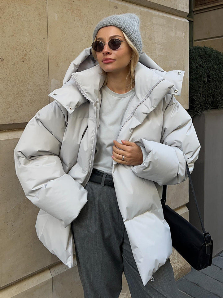 Women's Puffer Jacket | Winter Hooded Weatherproof Coat