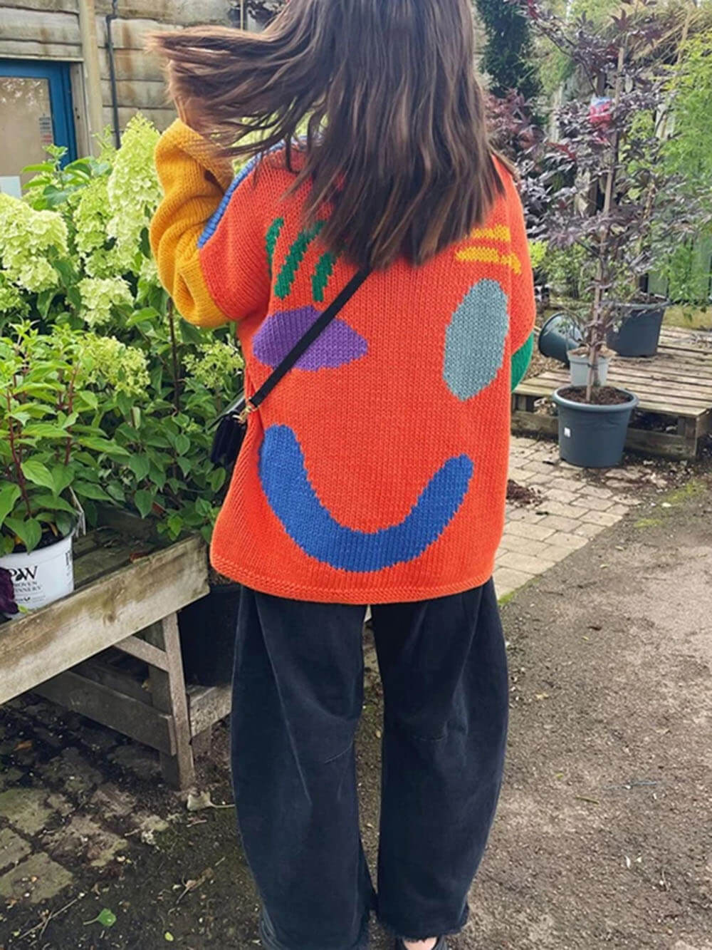 Women's Oversized Knit Sweater | Chunky Crochet Jumper