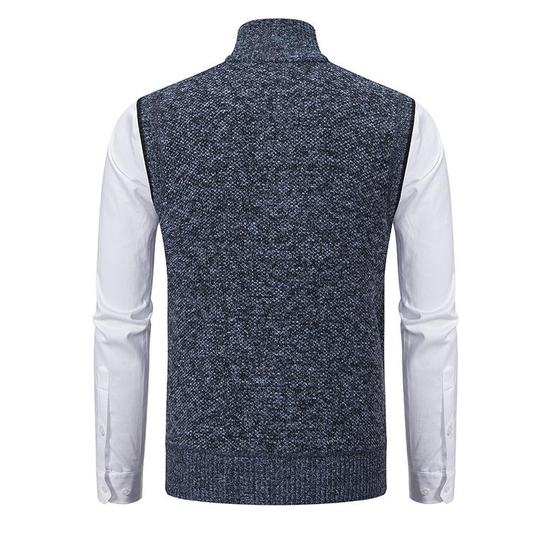 Men’s Knitted Zip-Up Vest | Chunky Knit Waistcoat