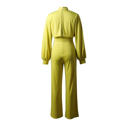 Women's Long Sleeve Wide Leg Jumpsuit | Party Wear Wedding