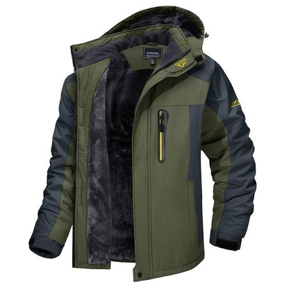 Men's Waterproof Puffer Jacket | Hooded Winter Weatherproof