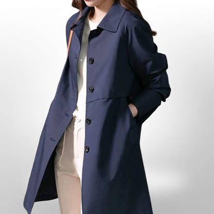 Women’s Long Trench Coat | Lightweight Spring Overcoat