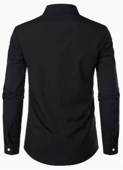 Men's Slim Fit Casual Shirt | Button Down Long Sleeve