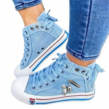 Women's High Top Sneakers | Lace Up, Casual Walking Shoes