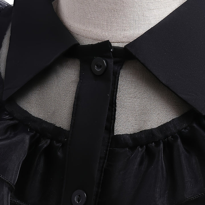 Halloween Witch Costume Kids Black Dress