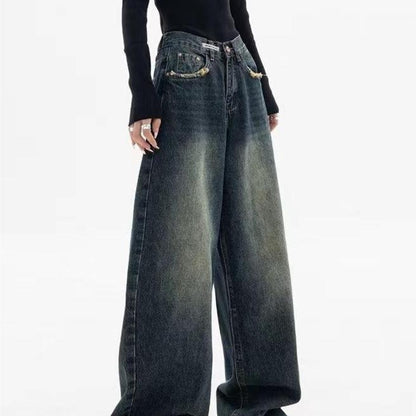 Washed Effect Vintage Baggy Boyfriend Jeans - Image 6