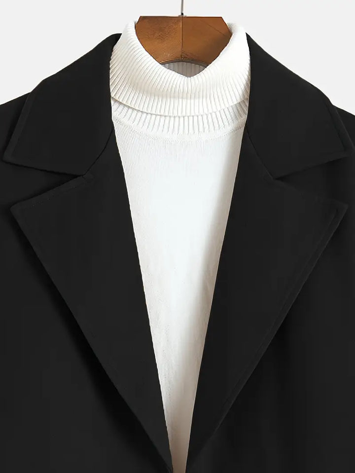 Men's Winter Trench Coat | Long, Oversized