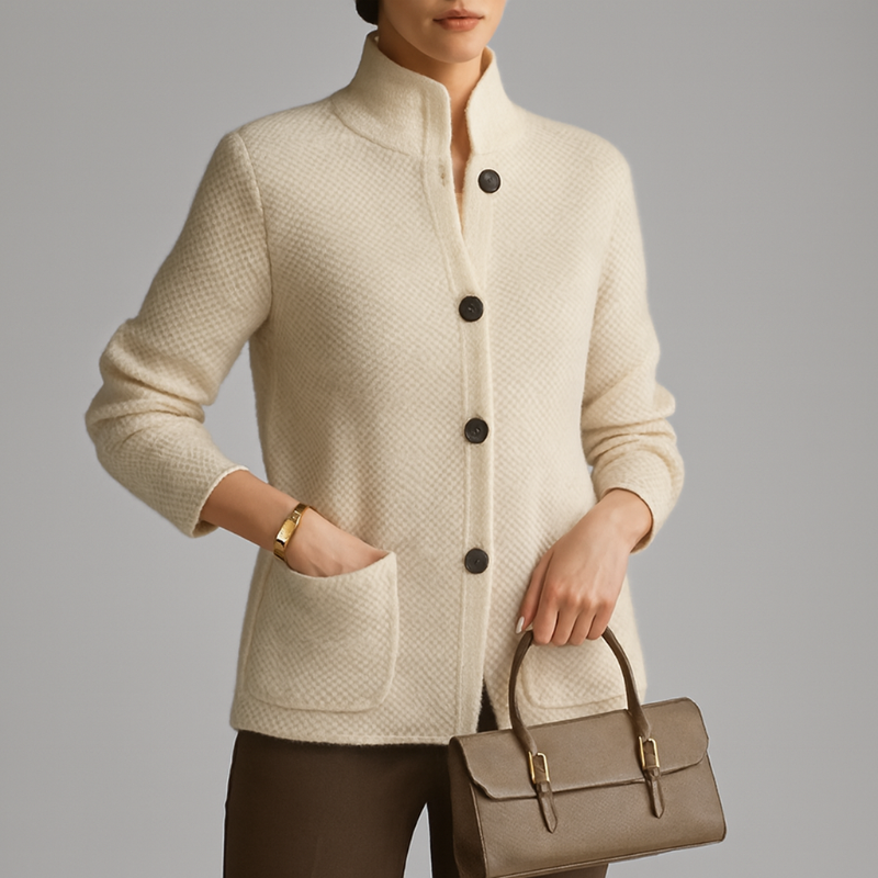 Women Knitted Wool Cardigan Jacket | Button Up