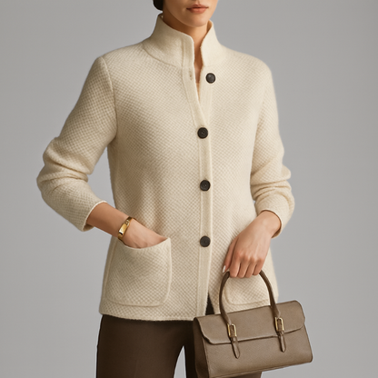 Women Knitted Wool Cardigan Jacket | Button Up