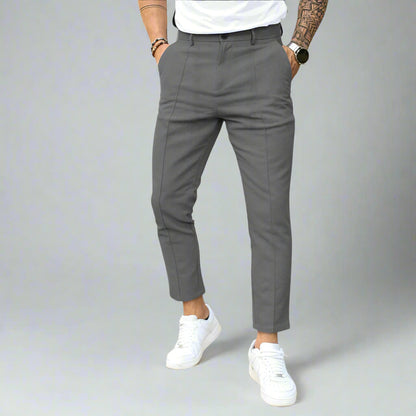 Men's Cropped Trousers | Slim Fit Work Pants