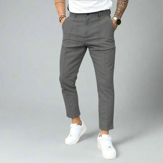 Men's Cropped Trousers | Slim Fit Work Pants