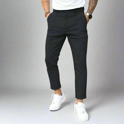 Men's Cropped Trousers | Slim Fit Work Pants