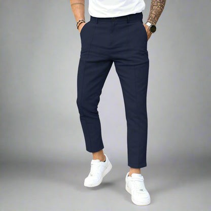 Men's Cropped Trousers | Slim Fit Work Pants
