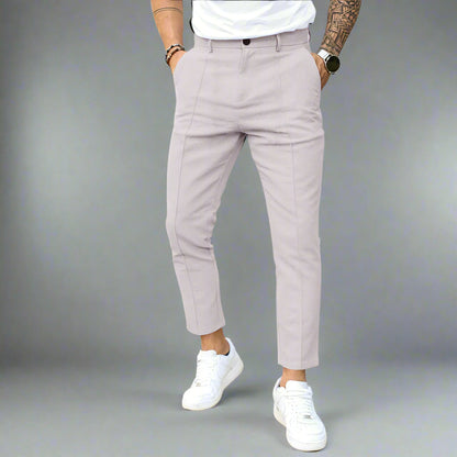 Men's Cropped Trousers | Slim Fit Work Pants