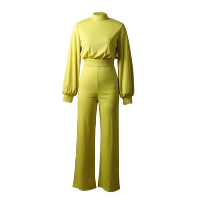 Women's Long Sleeve Wide Leg Jumpsuit | Party Wear Wedding