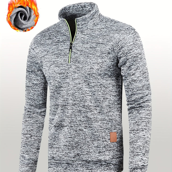 Men’s Knit Half Zip Sweater | Warm, Chunky