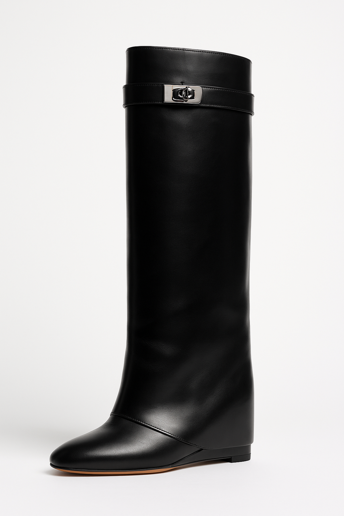 Women’s Knee High Wedge Boots | Closed Toe, Heeled