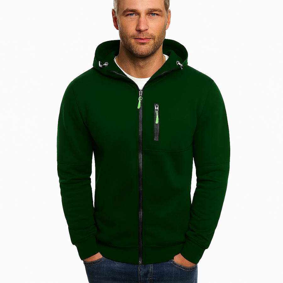 Men’s Winter Hoodie Jacket | Zip-Up, Hood