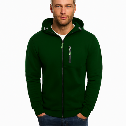 Men’s Winter Hoodie Jacket | Zip-Up, Hood