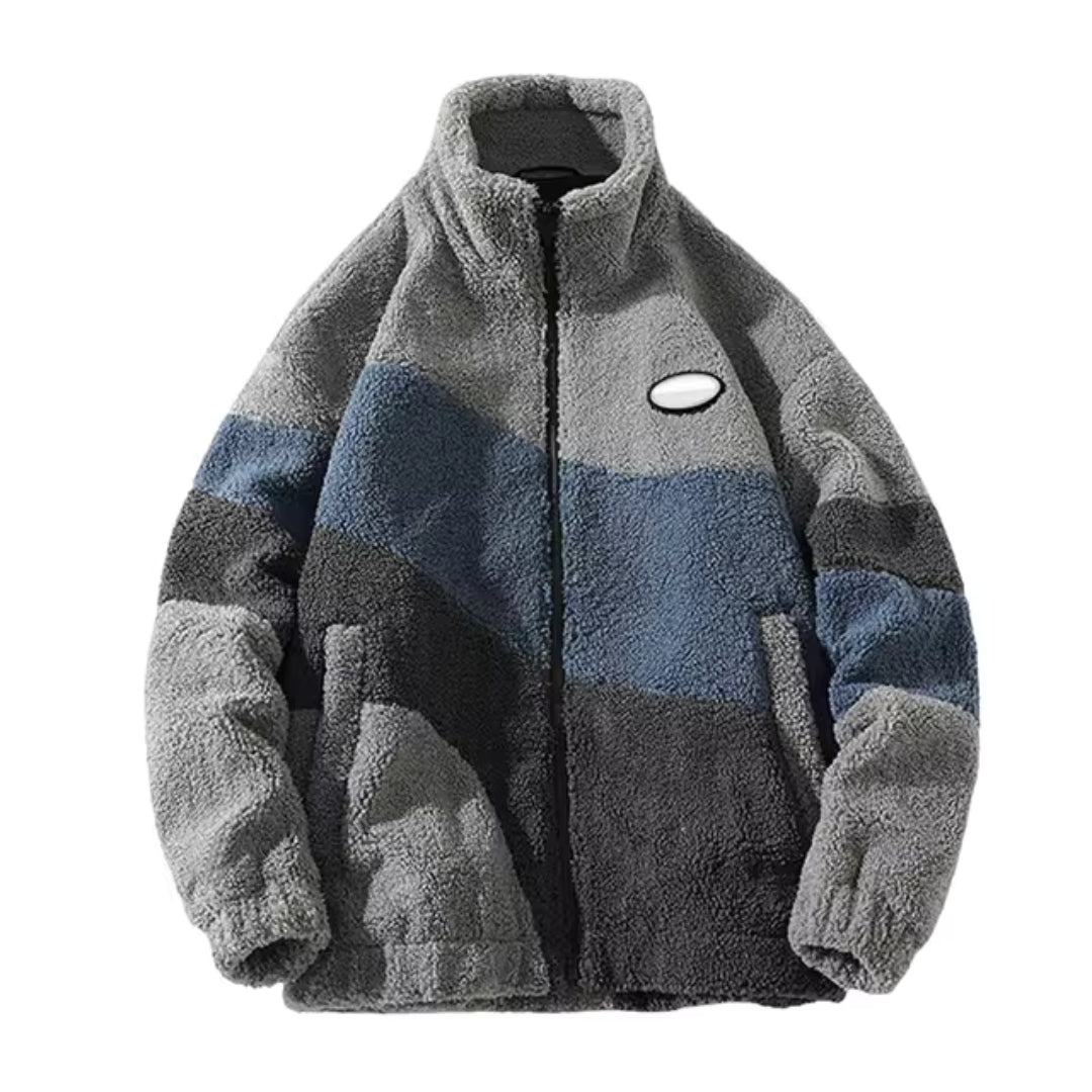 Men's Oversized Fleece Jacket | Zip Up Winter Sweater