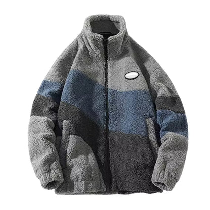 Men's Oversized Fleece Jacket | Zip Up Winter Sweater