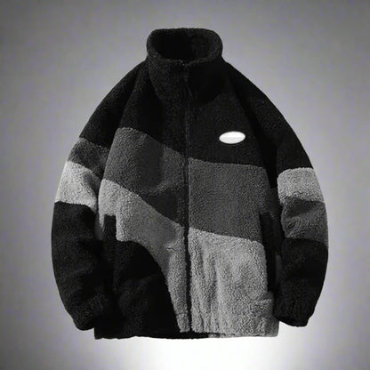 Men's Oversized Fleece Jacket | Zip Up Winter Sweater