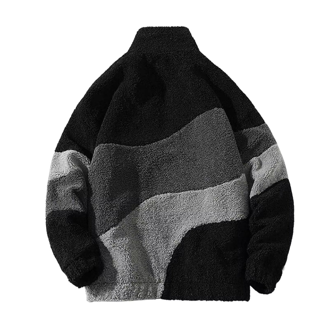 Men's Oversized Fleece Jacket | Zip Up Winter Sweater