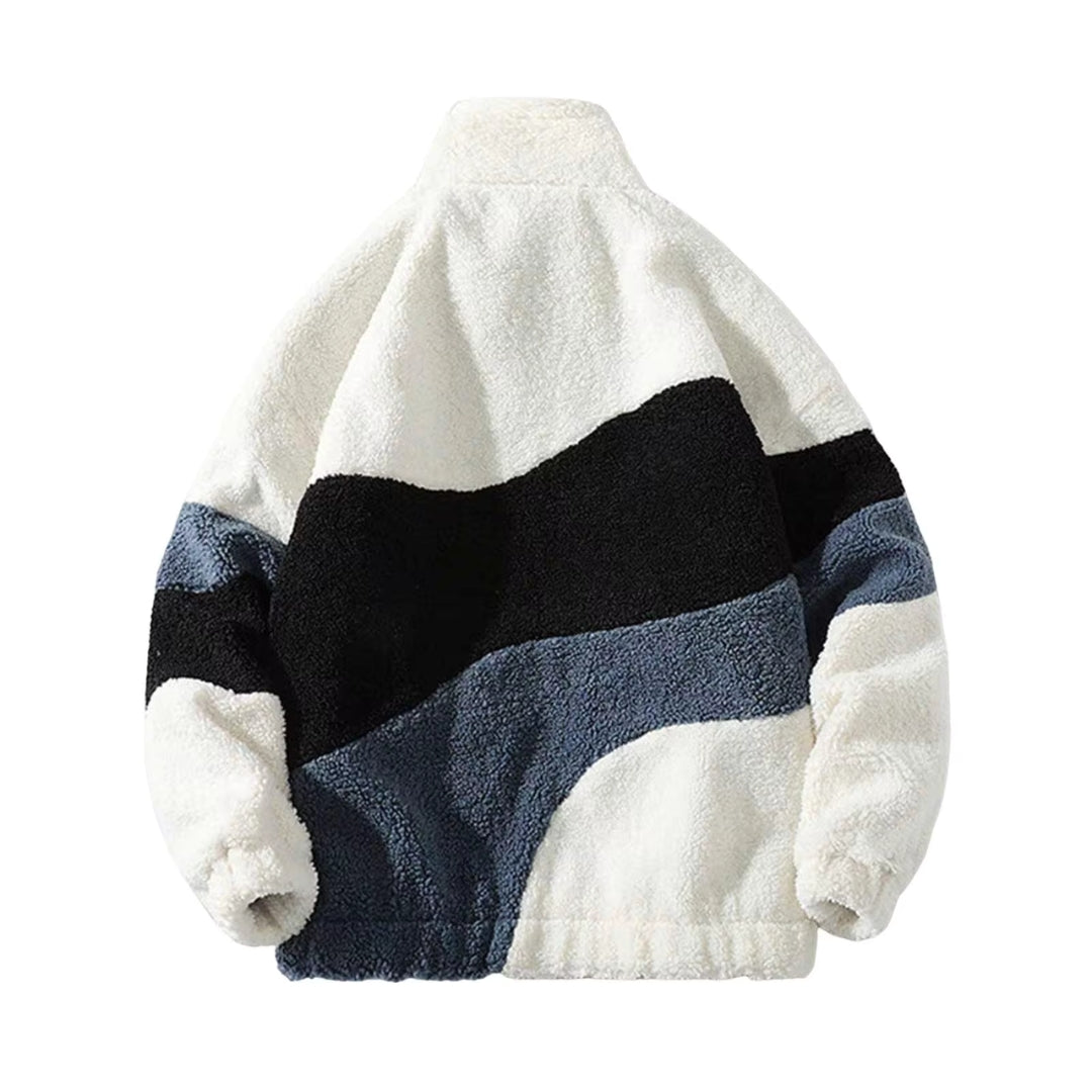 Men's Oversized Fleece Jacket | Zip Up Winter Sweater