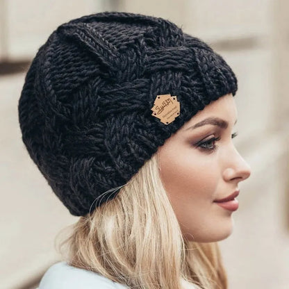 Women’s Winter Knitted Beanie Hat | Fitted Warm