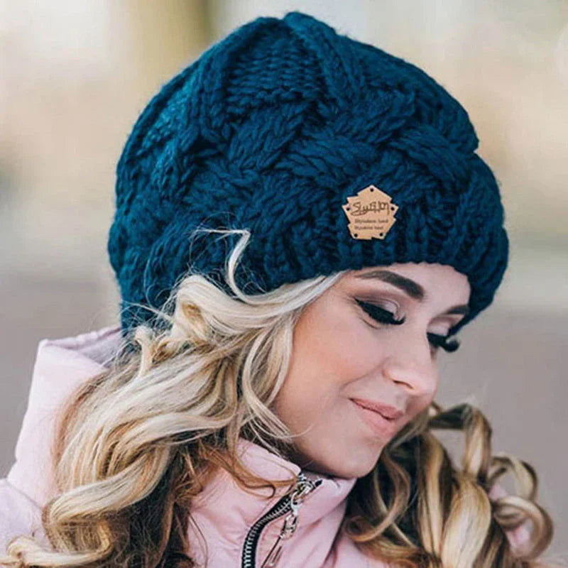 Women’s Winter Knitted Beanie Hat | Fitted Warm
