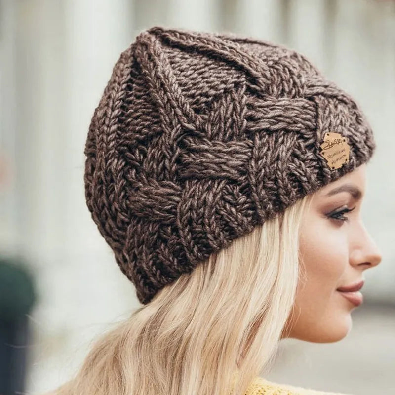 Women’s Winter Knitted Beanie Hat | Fitted Warm