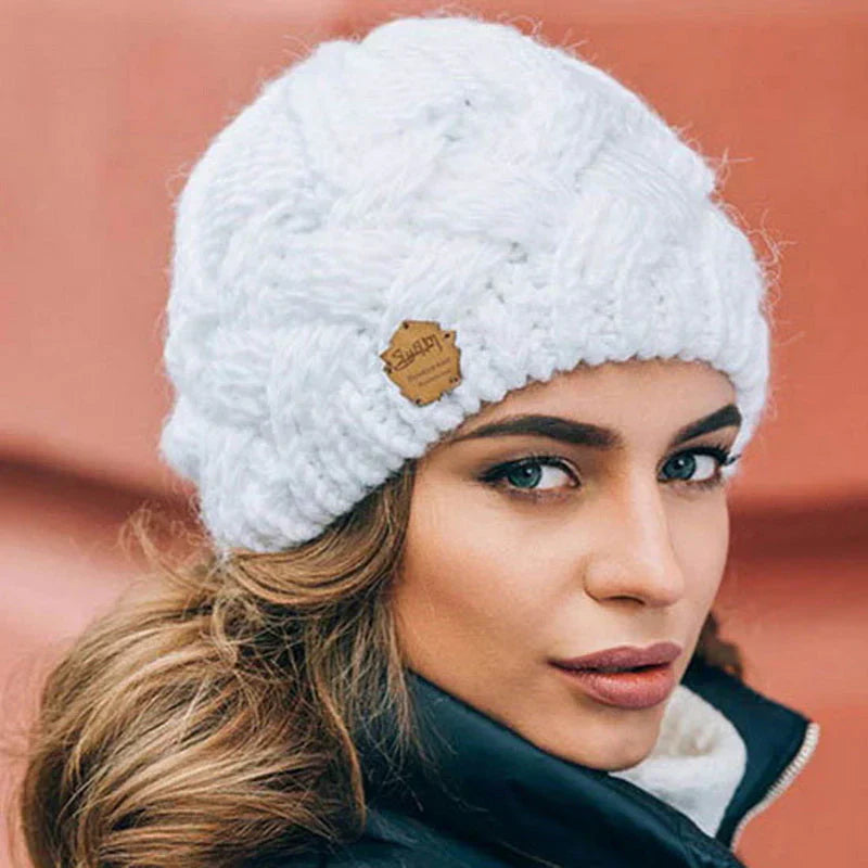 Women’s Winter Knitted Beanie Hat | Fitted Warm