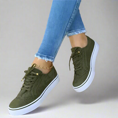 Women Platform Walking Sneakers | Casual, Lace-Up