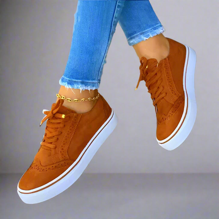 Women Platform Walking Sneakers | Casual, Lace-Up
