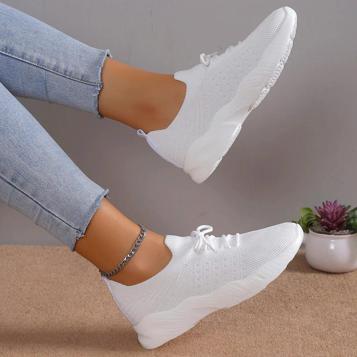Women Lightweight Walking Sport Shoes | Breathable Trainers, Slip On